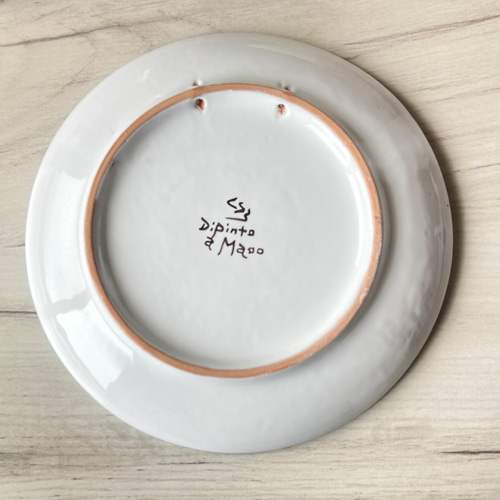 絵皿 20cm LIS028 マヨリカ焼き イタリア陶器 花柄 カラフル