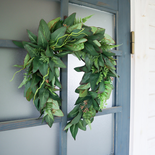 幸せを呼ぶ♡馬蹄型 ドライフラワーリース ユーカリ インテリア