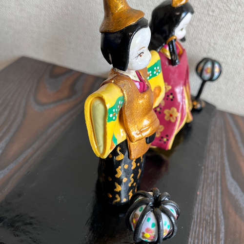 クレイアート 置物 思わず言ってしまう、可愛い！！ おひな様 ひな人形