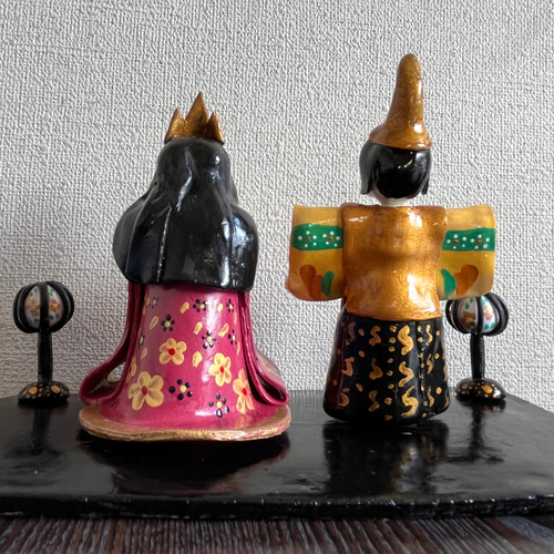 クレイアート 置物 思わず言ってしまう、可愛い！！ おひな様 ひな人形