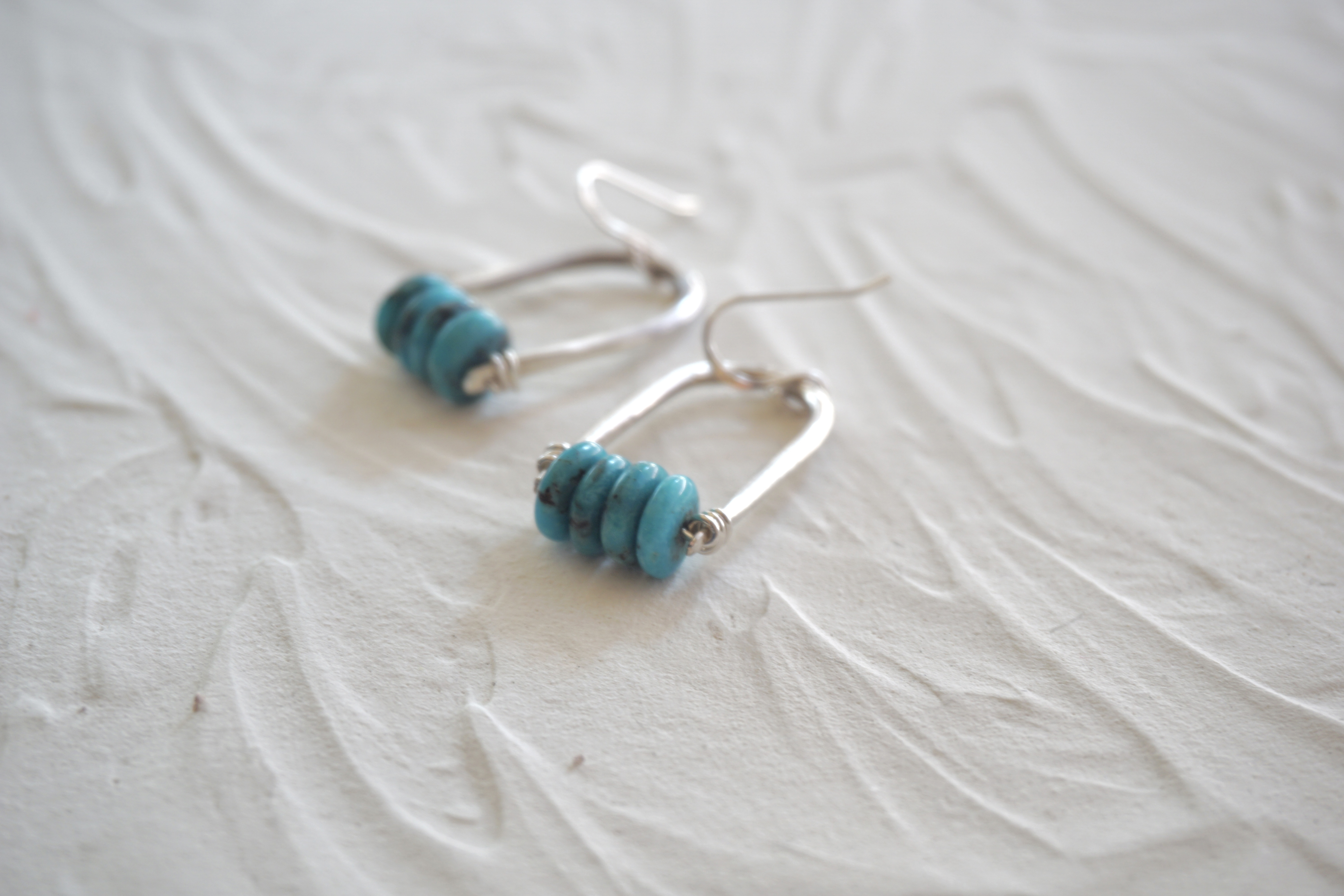Turquoise dangle◇ターコイズとSilver950ピアス