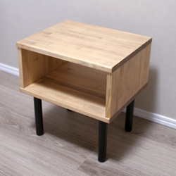 箱型 サイドテーブル シンプル ナイトテーブル 5枚目の画像