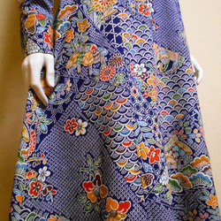 オープンカラー着物ドレス Kimono Dress LO-429/S 5枚目の画像