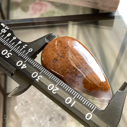 モスアゲート 猫 2本立ち 天然石