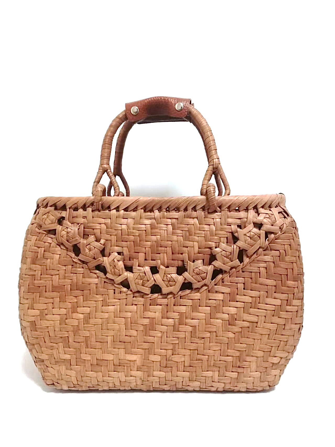 山葡萄バッグ楕円一段バラ かごバッグ 山葡萄バッグ魅力 通販 今日の超