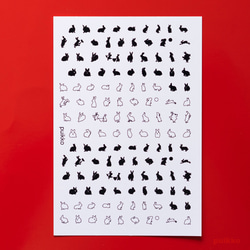 猫とウサギのイラスト ネイルシール 10枚セット Amazon.co.jp: bardsxgfg(あき) ネイルシール 5個セット うさぎ