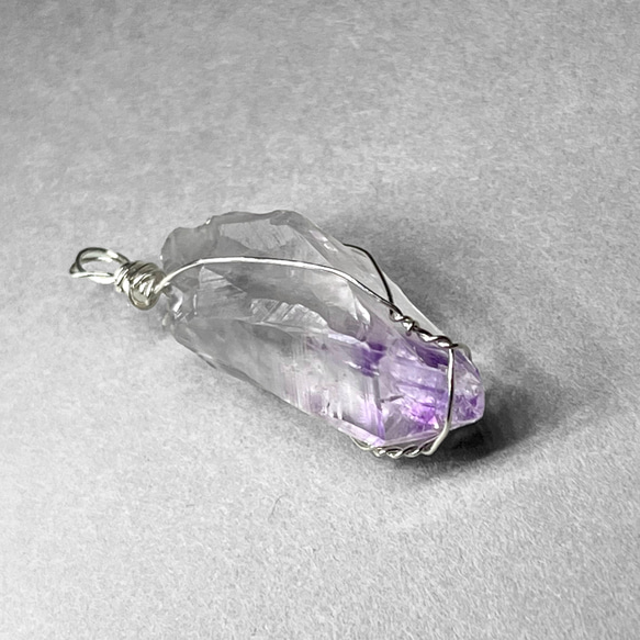 amethyst wire wrapping / アメジストsv925ワイヤーラッピング 1 3枚目の画像