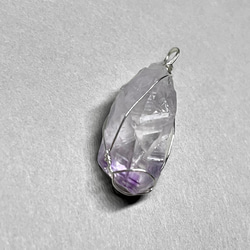 amethyst wire wrapping / アメジストsv925ワイヤーラッピング 1 2枚目の画像