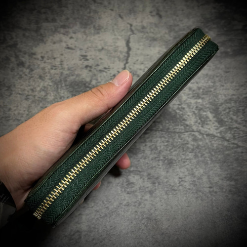 クロコダイル 長財布 メンズ長財布 612 シャイニング グリーン クロコダイル × パイソン メンズ財布 長財布 レディス財布