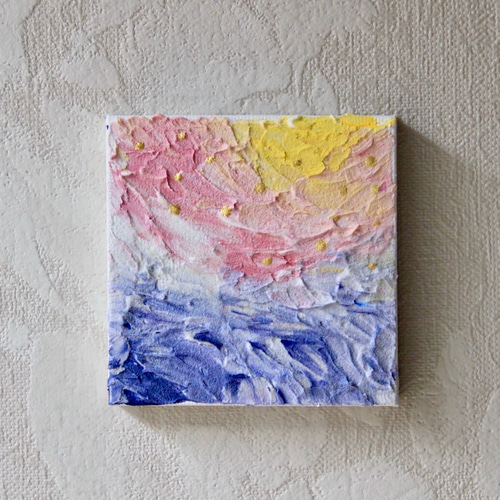 テクスチャーアート アクリル 「森」 ハンドメイド 絵画 Yukko