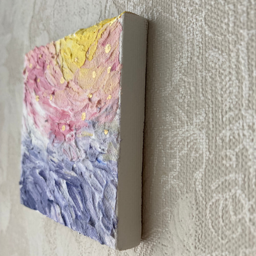 テクスチャーアート アクリル 光と水 試作品 ハンドメイド 絵画
