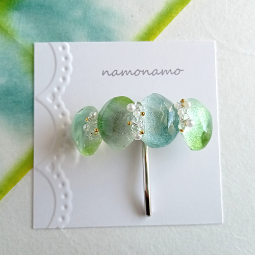 天然石＊蛇＊ポニーフック＊レジン｜ハンドメイド・手芸