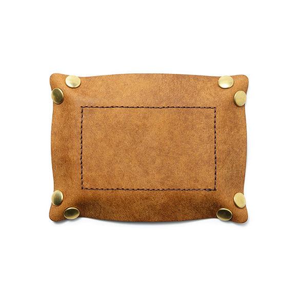 皮革製托盤[Camel] / TRAY [CAMEL] 小袋子 雜貨 禮品 Leather 第6張的照片