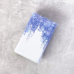 -藤- 花と草木のキーケース（4連・カード収納付き） 5枚目の画像