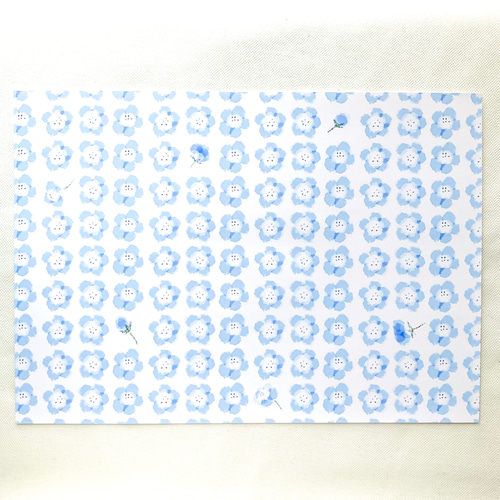 ネモフィラ セット デザインペーパー A4 包装紙・ラッピングペーパー