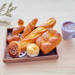 ✭＼＼大人気／／✭ミニチュアフード□パンセット（ベージュ