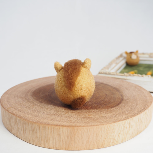 受注制作】まゆうま(栗毛・こげ茶・黒・白)羊毛フェルト 羊毛フェルト