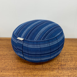 座禅用ざぶとん ( 坐蒲 ) 会津木綿【紺縞】 クッション・クッション