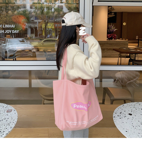2023.4新作♥即日発送】韓国ファッション 大容量ピーチピンクバッグ