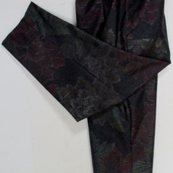 ７０４８　色大島紬の着物で作ったパンツ　＃送料無料 5枚目の画像