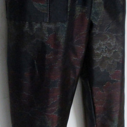 ７０４８　色大島紬の着物で作ったパンツ　＃送料無料 14枚目の画像