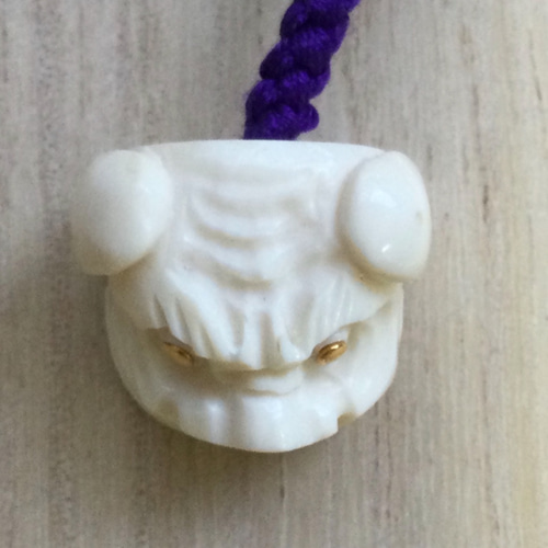 ☆本象牙根付 獅子頭 正絹紐☆ その他雑貨 石橋象牙店 通販