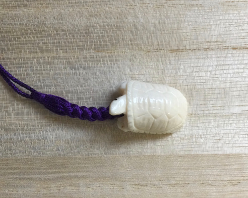 ☆本象牙根付 亀 正絹紐☆ その他雑貨 石橋象牙店 通販 15720971