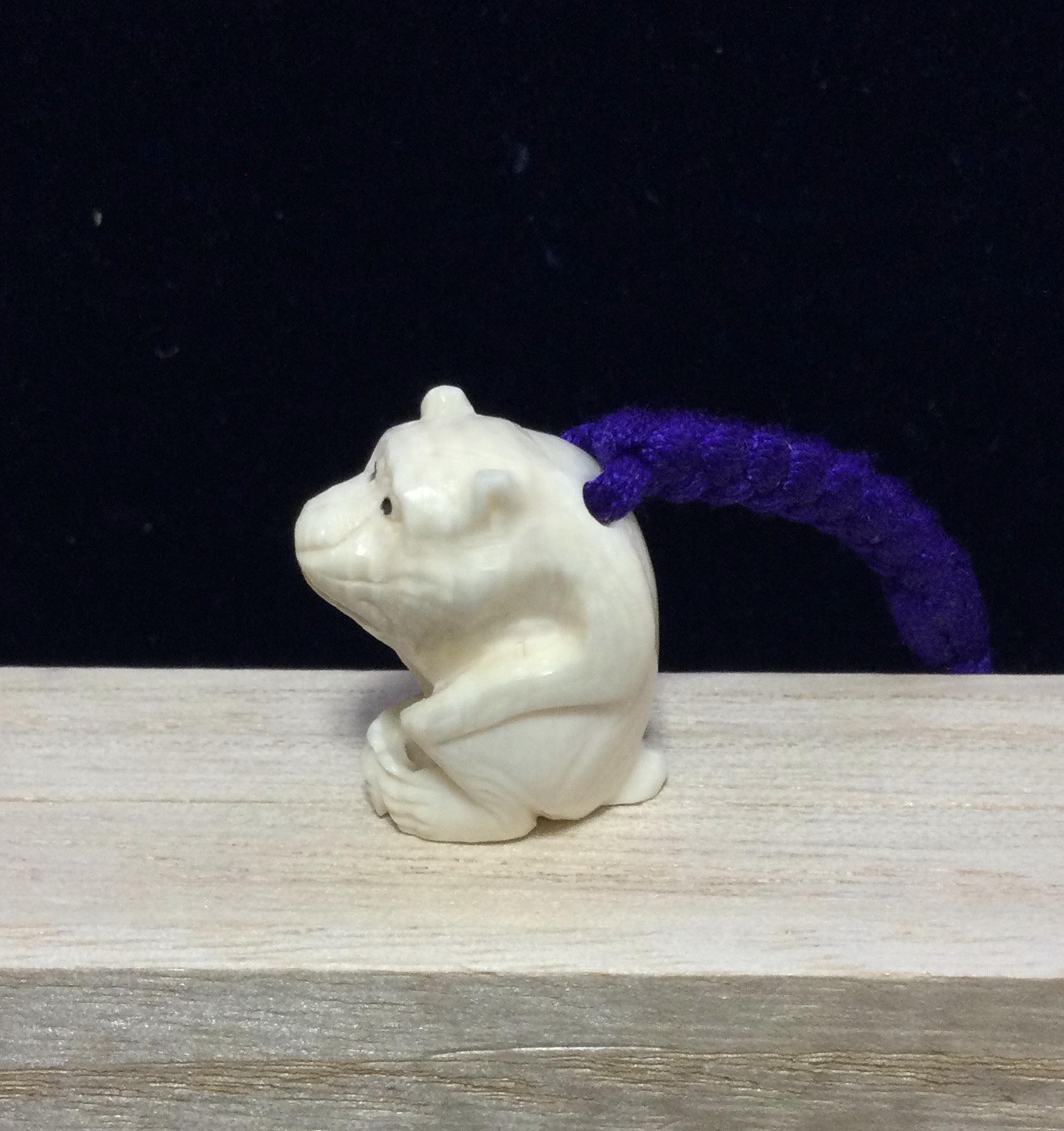 希少品象牙調根付一二干支揃い【広之】DN-B0097