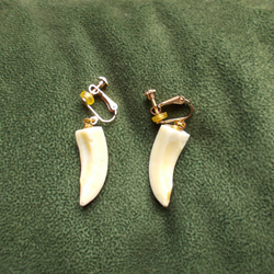 a-73】 Naja風 イノシシの牙 トライバルネックレス
