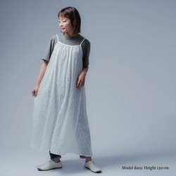 【soco】天使のエンブロイダリーレースドレス / 白色 a004f-wht1 5枚目の画像