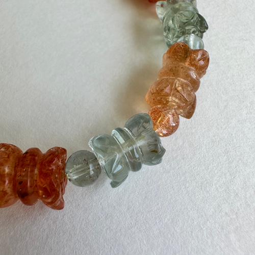 アラシャン瑪瑙 麒麟 アルーシャサンストーン ブレスレット 高品質]アルーシャサンストーンブレスレット（約12.5mm玉） - 埼玉県