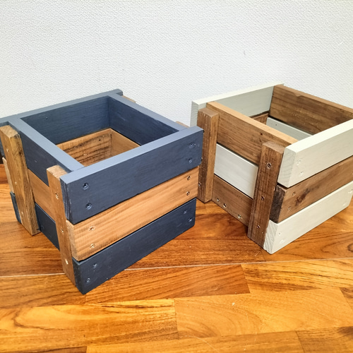 木製ラック 木箱付き 小物収納棚 ウッドラック ミニチェスト