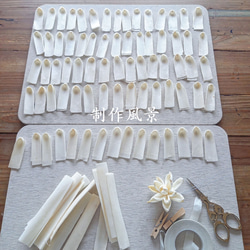 《受注制作》仏花　真鍮　家具調　仏壇　モダン　蓮　お供え　法事　命日ガラスケース　お彼岸　プリザーブドフラワー　手元供養 6枚目の画像