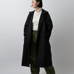 【再入荷】木間服装製作 / coat 帆布 ブラック / unisex 1size 2枚目の画像