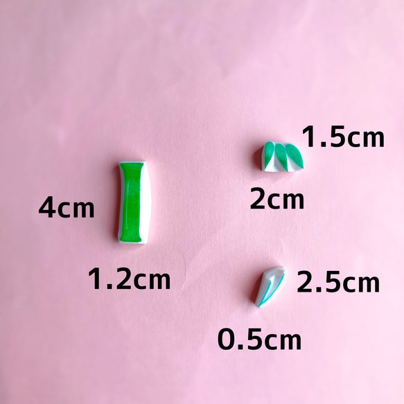 笹竹（七夕）の節句に水墨画のような竹のはんこセット（７月の消しゴムはんこ） 4枚目の画像