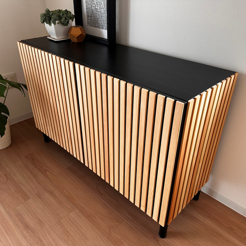 サイドボード カスタマイズイケア パイン材 キャビネット IKEA