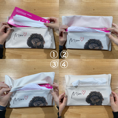 【うちの子オーダー作品例②ティッシュケース】 うちの子オーダー作品例②ティッシュケース】