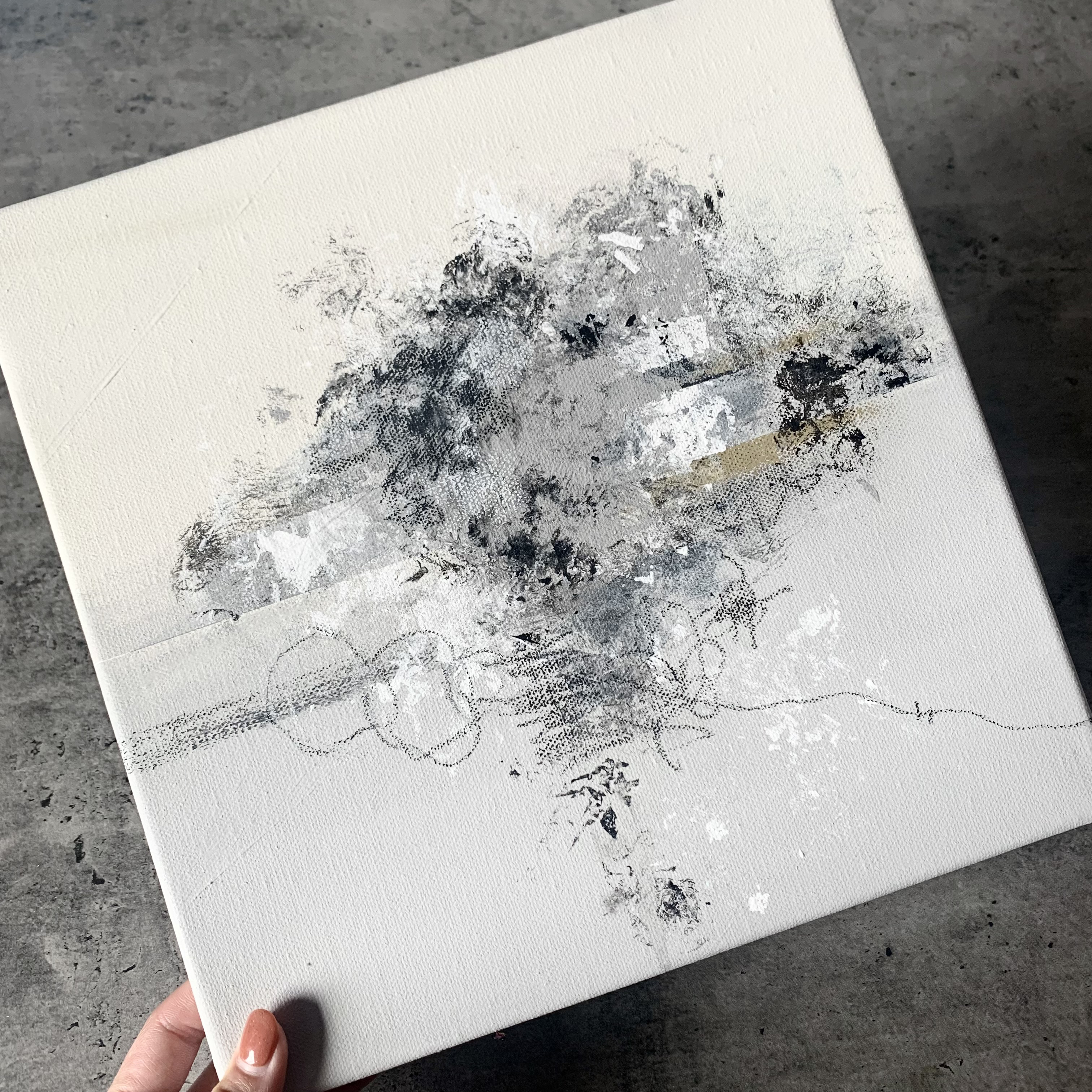 現代アート 30×30㎝ テクスチャーアート モダン 絵画 抽象画