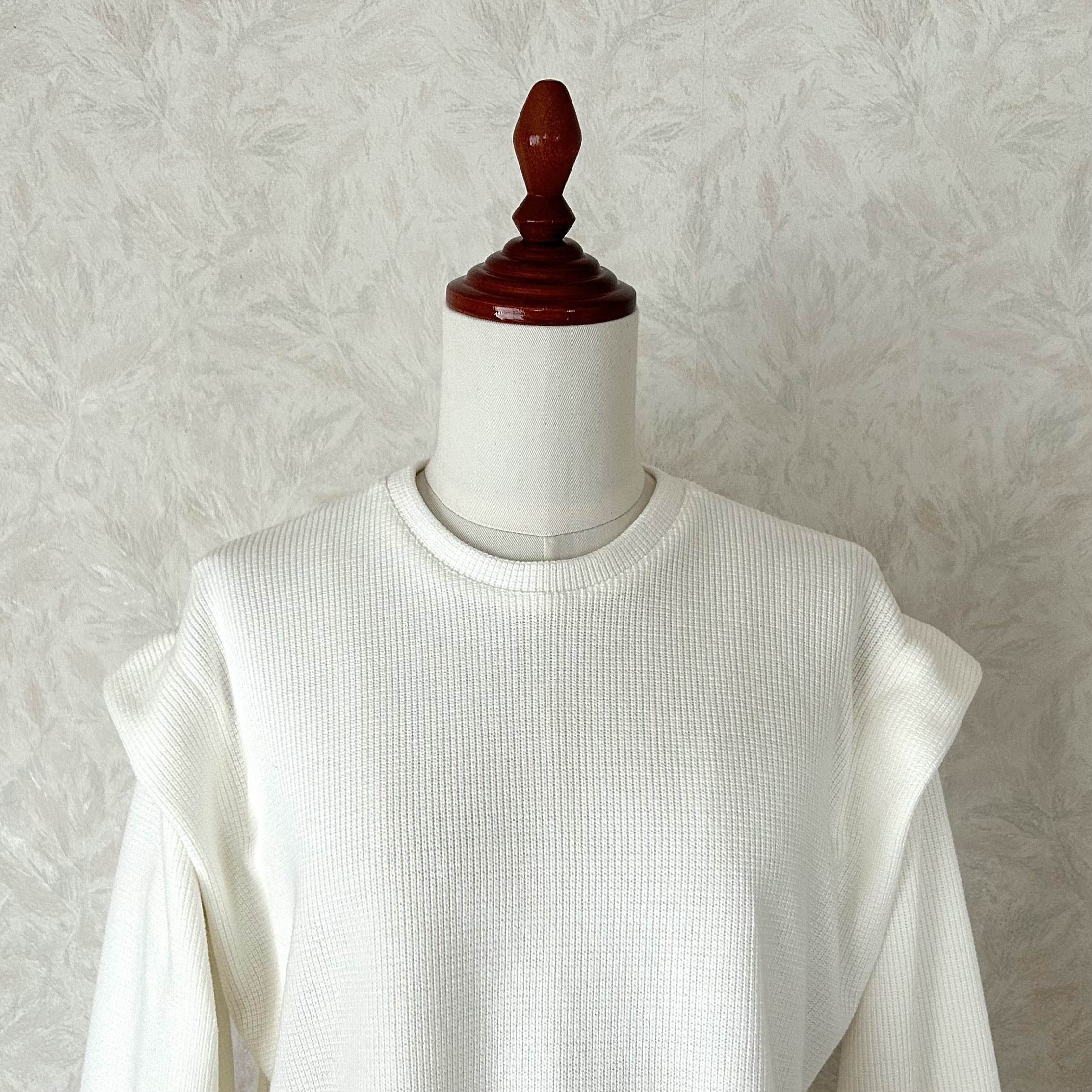 【送料無料】ニット ブラウス・カットソー✴︎オフホワイト