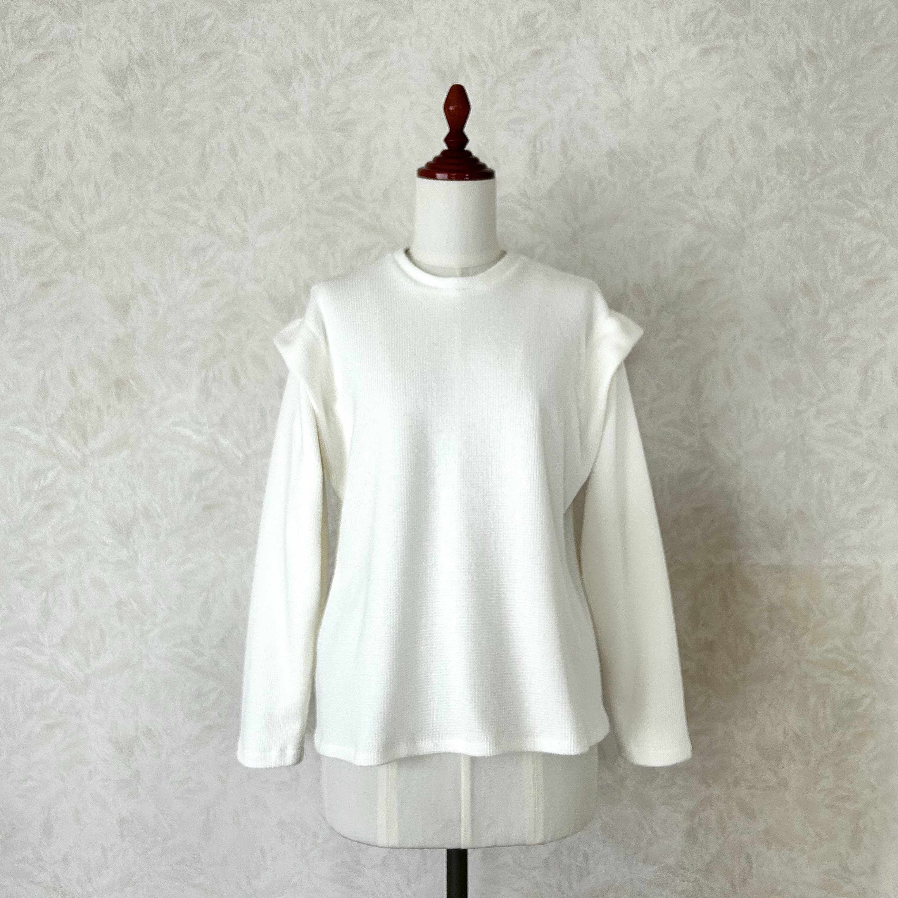 【送料無料】ニット ブラウス・カットソー✴︎オフホワイト