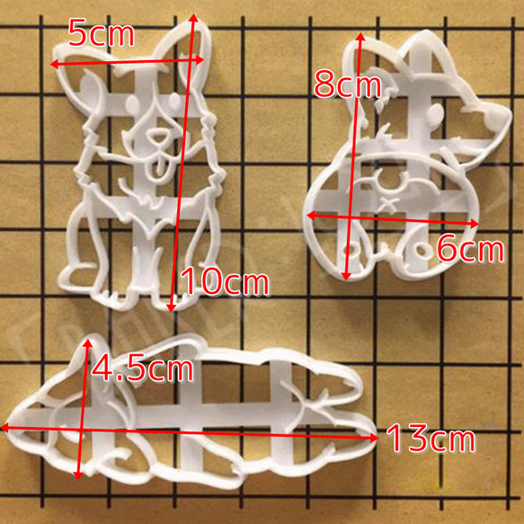 コーギーのクッキー型　型抜き　輸入雑貨　ビスケット　犬　かわいい　dog　大き目　デコレーション 2枚目の画像