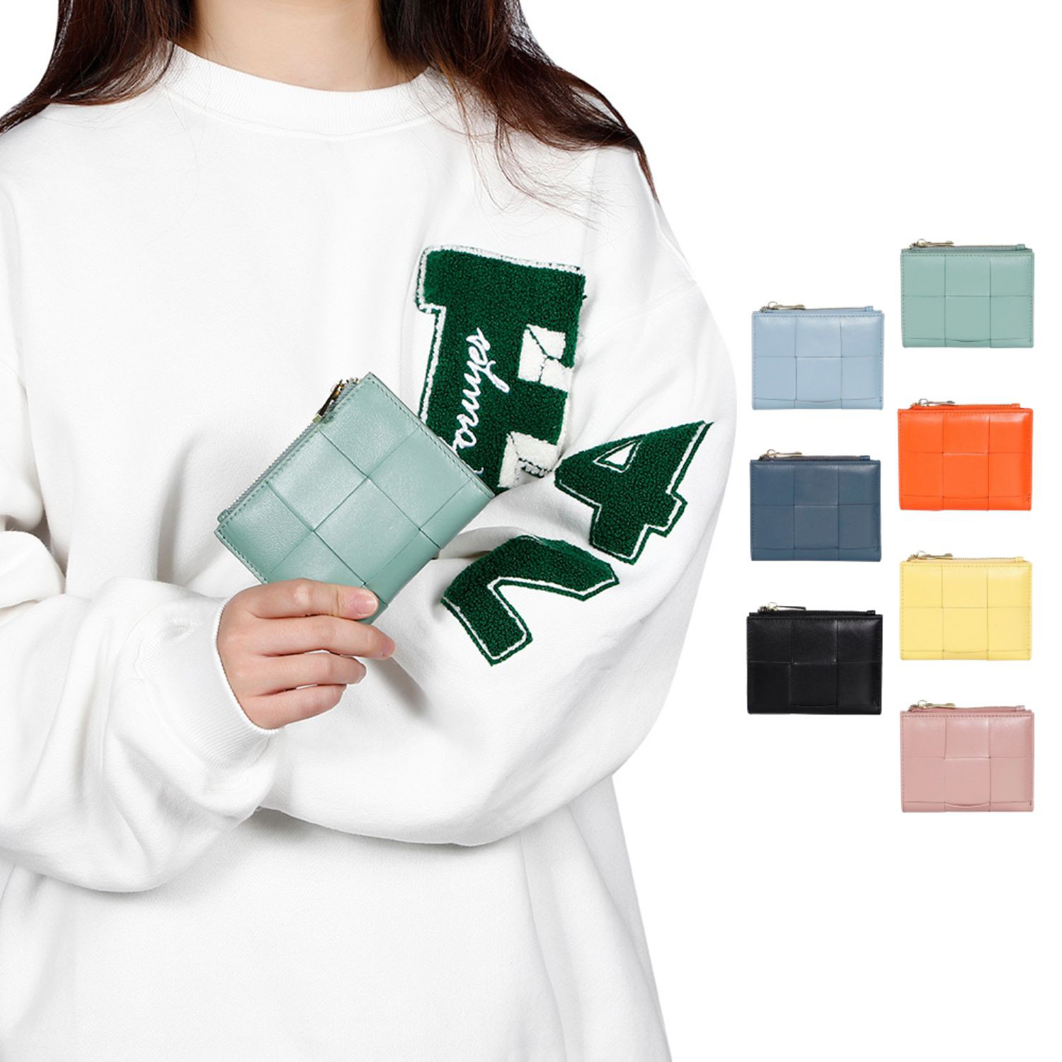 シープスキン ミニ財布 羊革 コンパクト ウォレット 二つ折り 財布 本革 シープレザー メンズ レディス