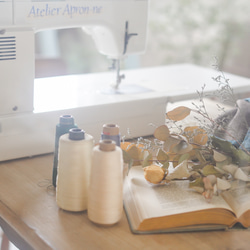 【ご案内】ペア名入れ刺繍 … ギフトや、お店の屋号 などを刺繍 オリジナルのエプロンに✨（ご購入後の刺繍追加時ページ） 9枚目の画像