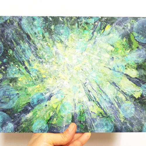 抽象画 『琴線』 水彩画 絵画