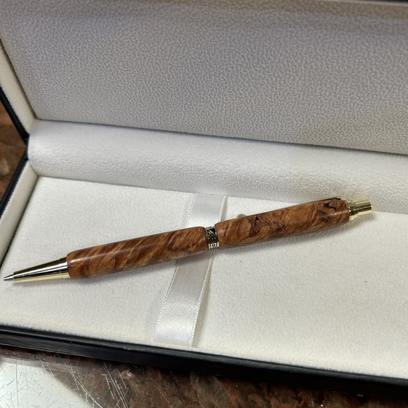 世界に一本だけ】花梨の瘤シャープペン 芯0.5mm CZ1015 木材・板