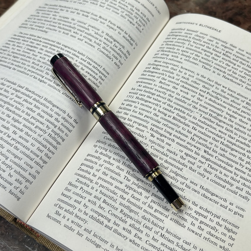 世界でたった一本】 パープルハートの万年筆・ボールペン 「永遠の愛