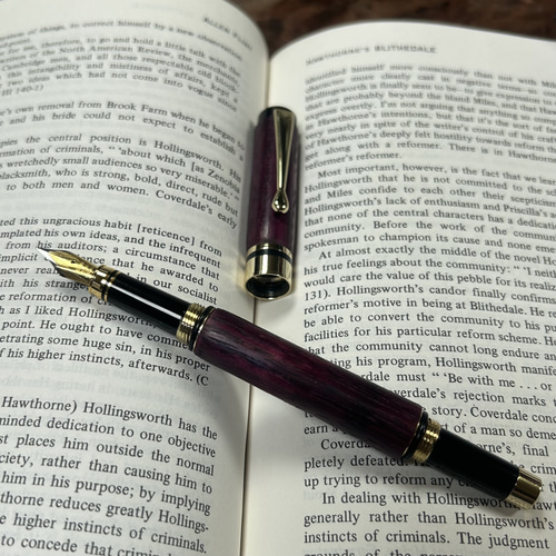 世界でたった一本】 パープルハートの万年筆・ボールペン 「永遠の愛