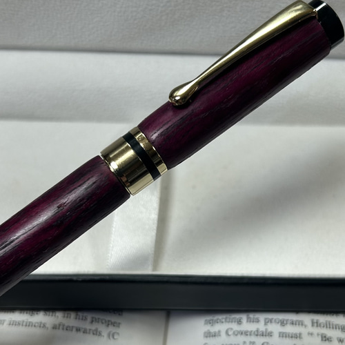 世界でたった一本】 パープルハートの万年筆・ボールペン 「永遠の愛