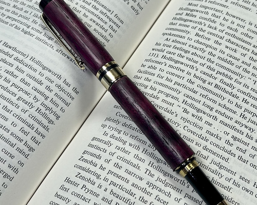 世界でたった一本】 パープルハートの万年筆・ボールペン 「永遠の愛