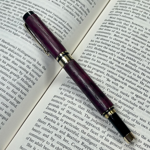 世界でたった一本】 パープルハートの万年筆・ボールペン 「永遠の愛